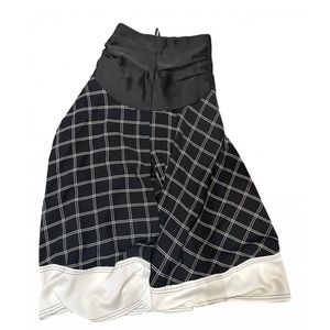 Self portrait silk maxi skirt